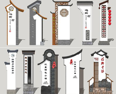 福州市美丽乡村标识标牌有哪些分类？